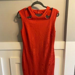 Cache cocktail red dress, size 8